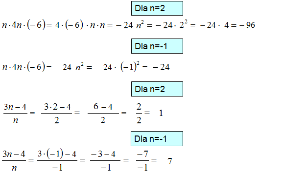 Oblicz wartość liczbową wyrażenia algebraicznego