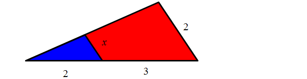 zadanie z podobieństwa trójkątów