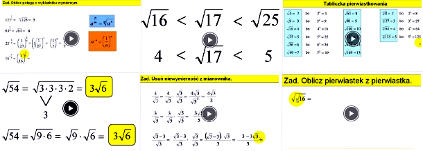 kurs pierwiastki wideo